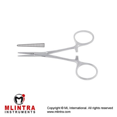 Hartmann Haemostatic Forcep Straight Stainless Steel, 10 cm - 4" 